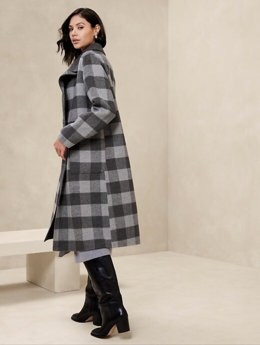 NWT Banana Republic Factory Double-Face Wool-Blend Coat